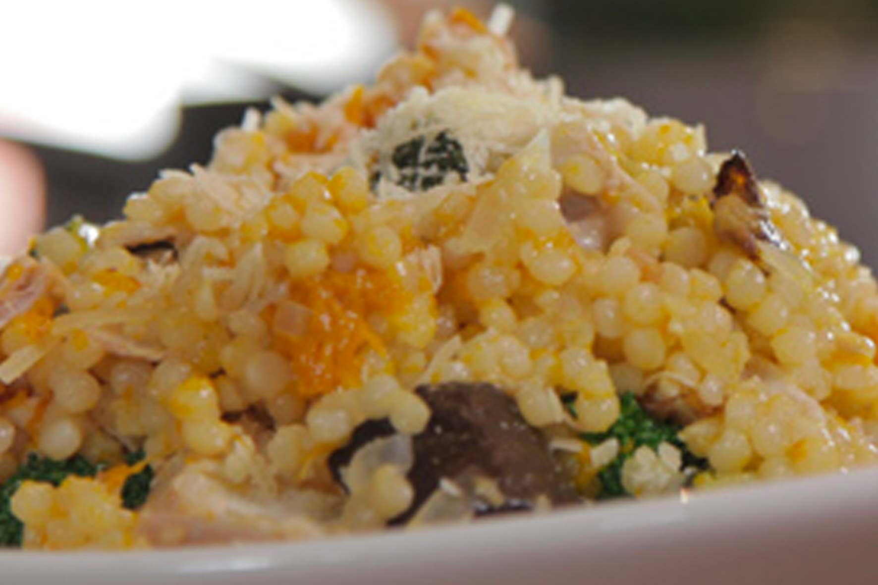 Quick Pearl Couscous With Leftover Roast Meat Or Chicken Blu Gourmet Pearl Couscous